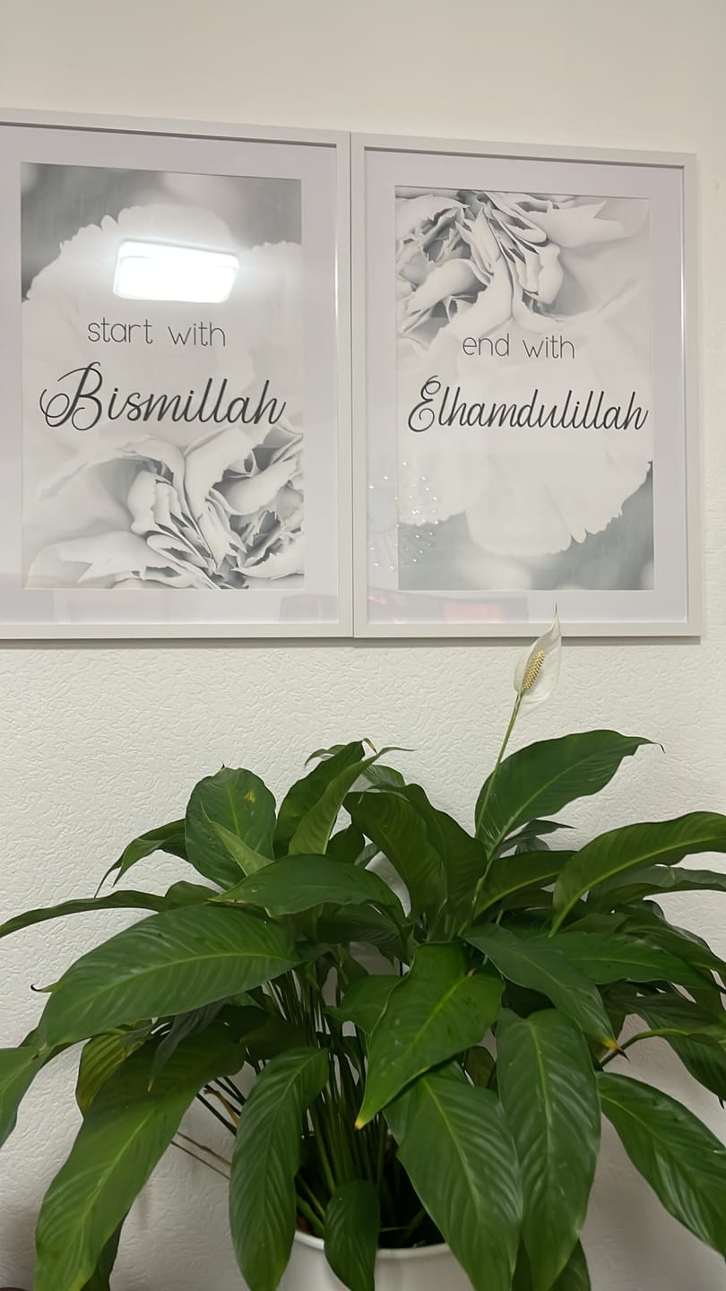 Customer photo review of Start with Bismillah - rosa, weiß oder beige