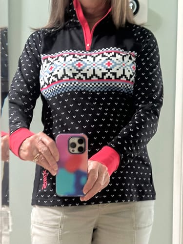 Customer photo review of Swix Tista 1/2 Zip Midlayer - Women's