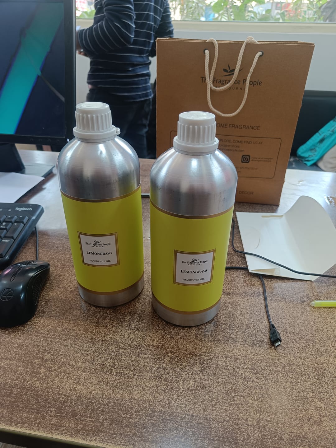 Customer photo review of Lemon Grass Fragrance Oil  (1 Litre)