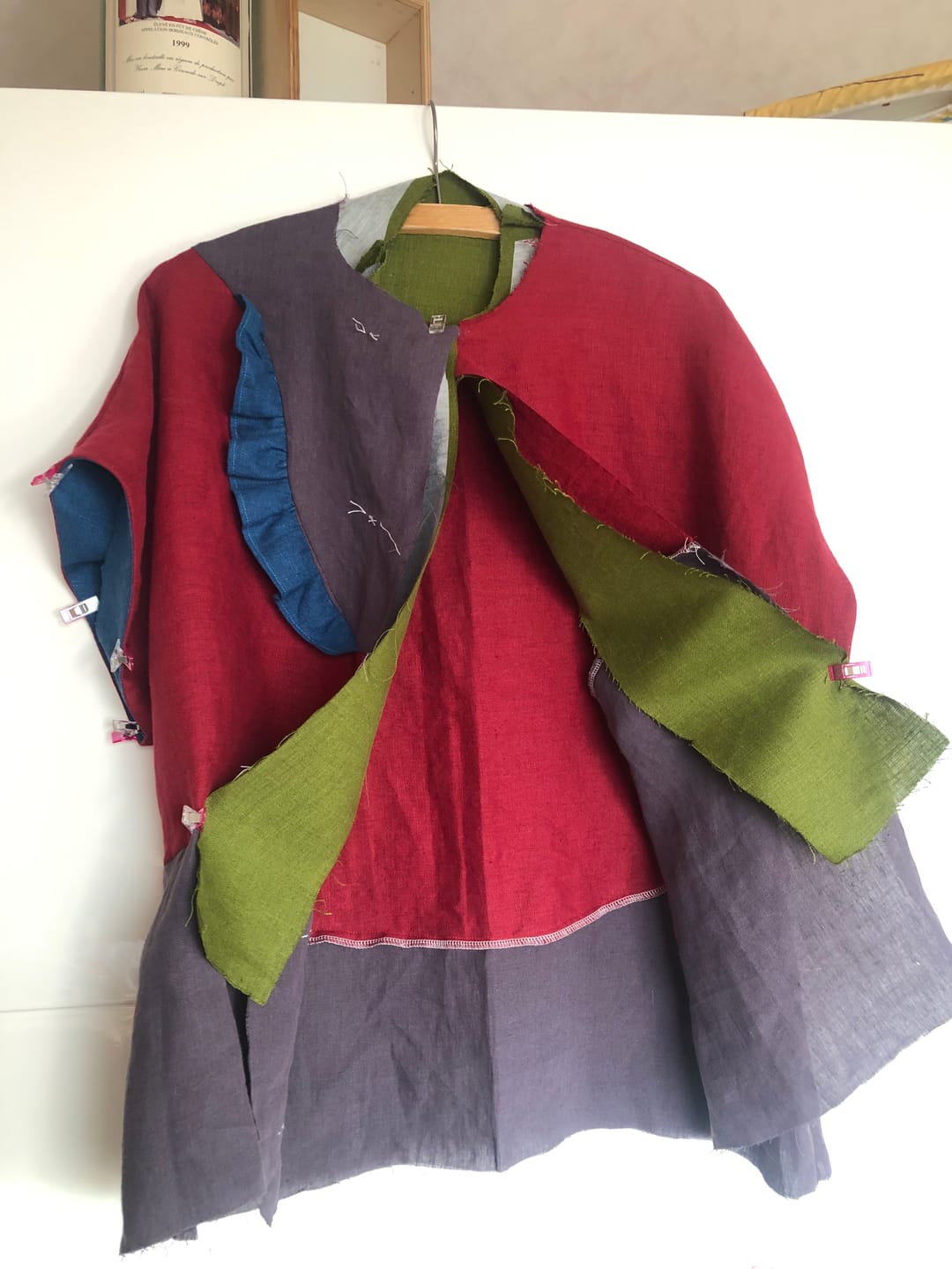 Customer photo review of Linen Fabric Scraps Cuttings, Linen Remnants