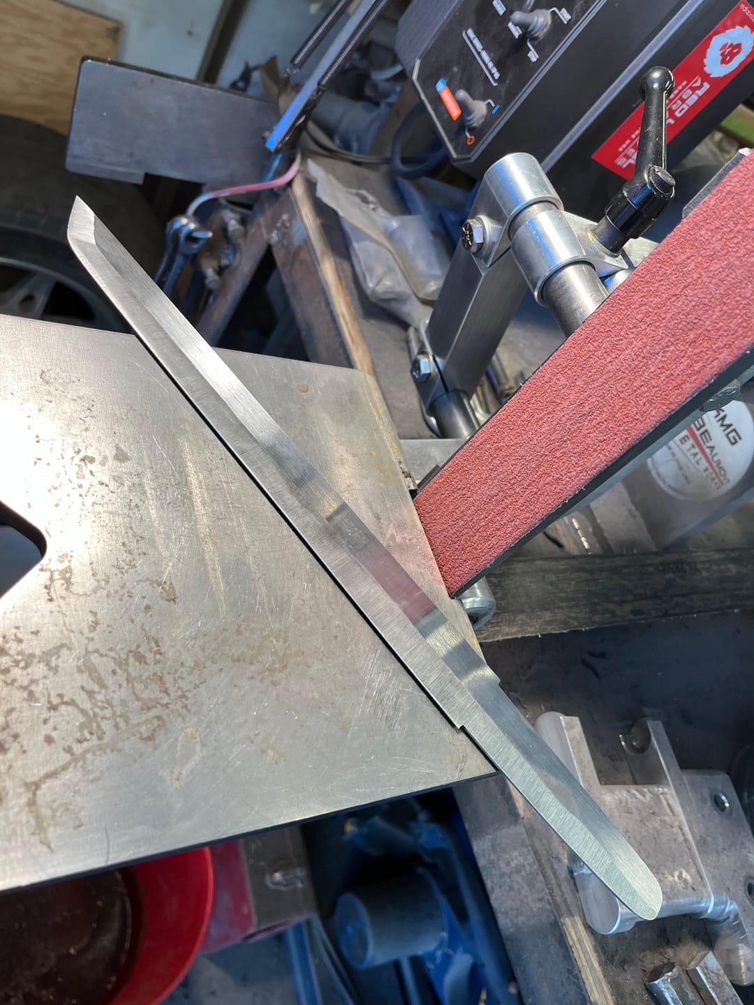 Customer photo review of 2 X 72 Inch EdgeCore Ceramic Grinding Belts