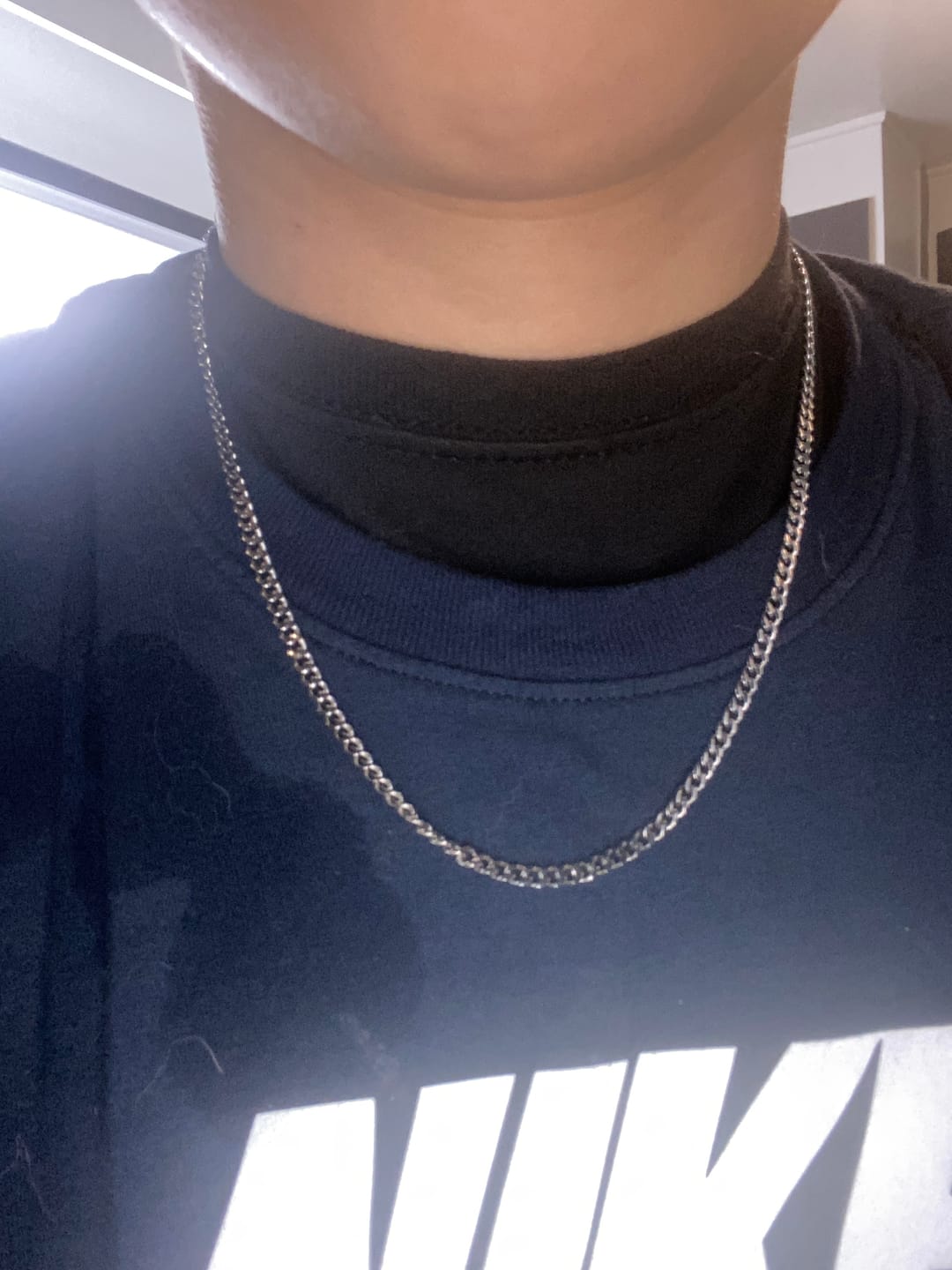 Customer photo review of 3.5mm Cuban Link Chain