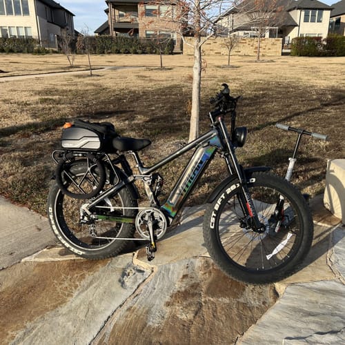 Customer photo review of T7 Full Suspension Mountain E-bike