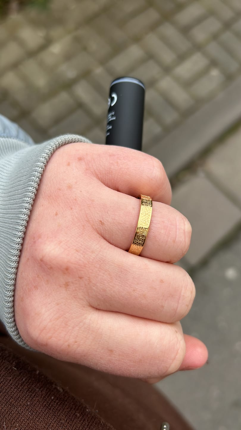 Customer photo review of "And we created you in Pairs" Ring