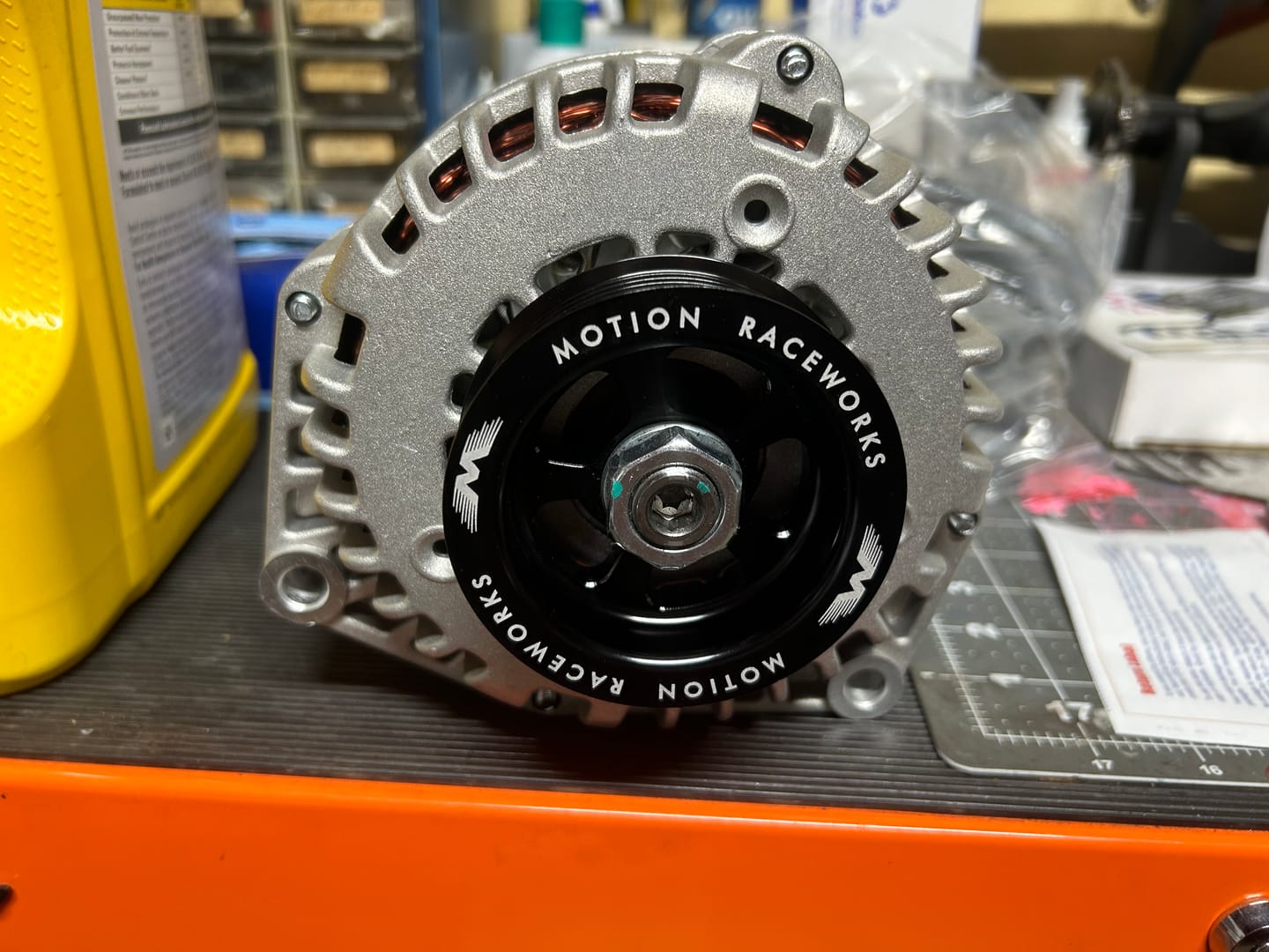 Customer photo review of LS 3" OD Billet Overdrive Alternator Pulley 6 Rib 10-10042