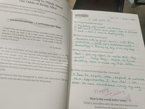 Customer photo review of Mindbrush Journal