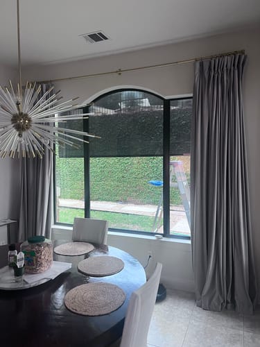 Customer photo review of SmartWings Motorized Outdoor Shades 5% Openness
