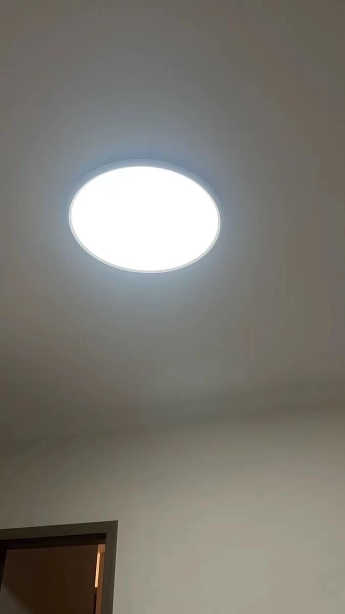 Customer photo review of WOMO Flat Round Flush Mount Ceiling Light-WM1024