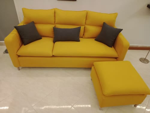 Customer photo review of كنبة وبوف خشب زان 85×200سم-SBF38