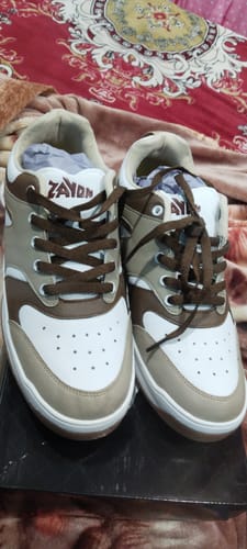 Customer photo review of LOUIS Beige Brown Men's casual sneaker
