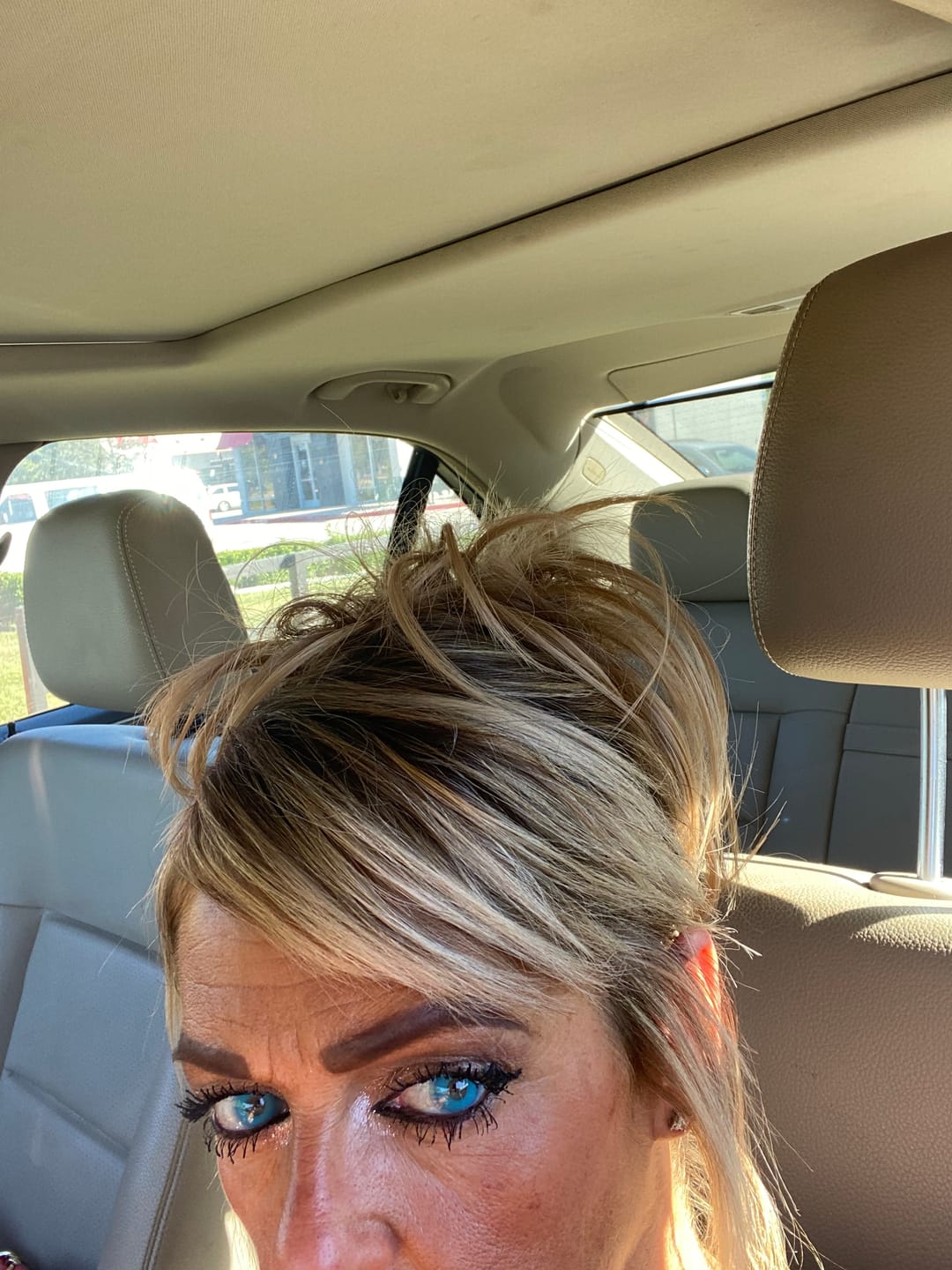 Customer photo review of Pixie Blue Prescription Coloured Contact Lenses