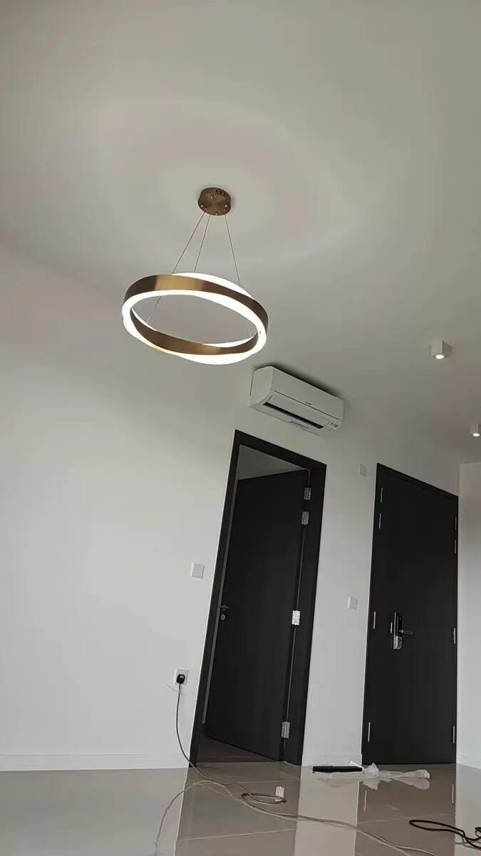 Customer photo review of WOMO Wave Circular LED Chandelier-WM2195