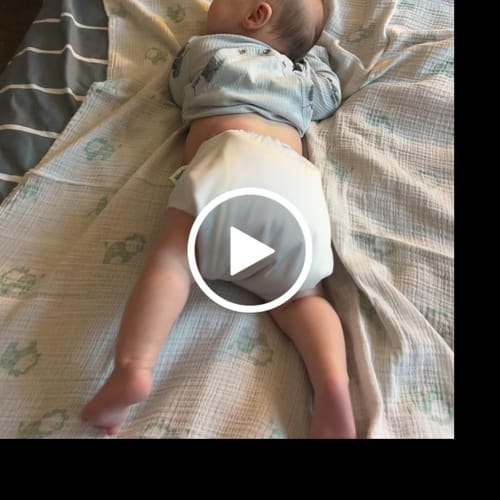 Customer video review of Play Basics Pocket Cloth Diaper with Athletic Wicking Jersey