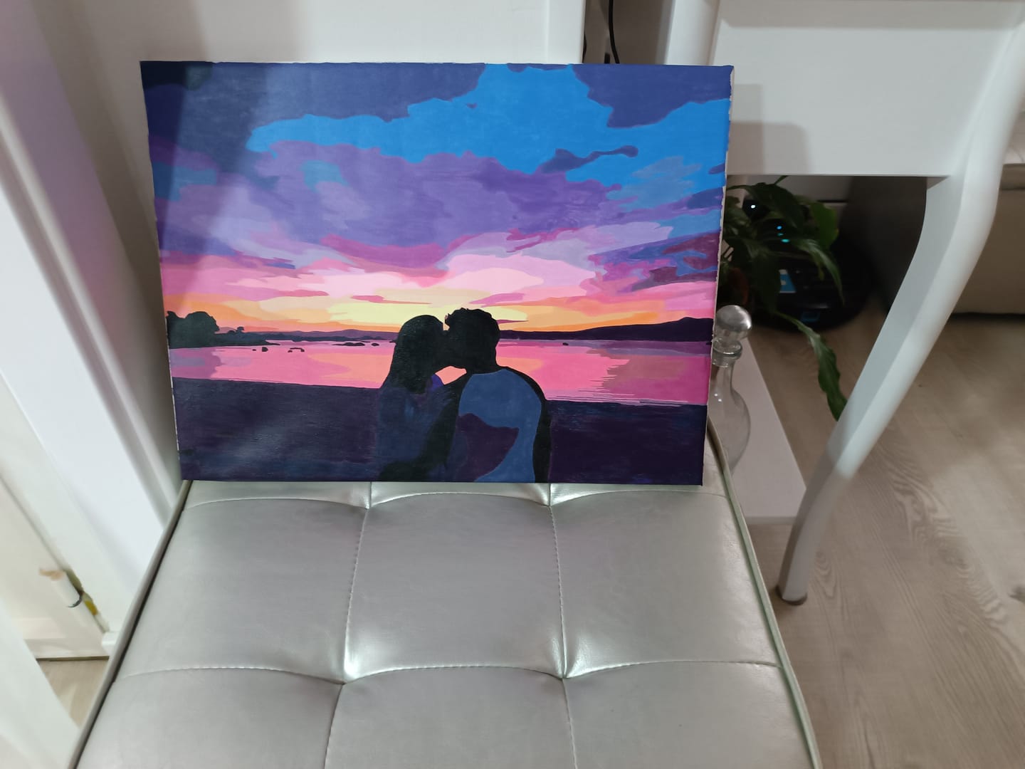 Customer photo review of Pintar por números personalizado | Cuadro personalizado