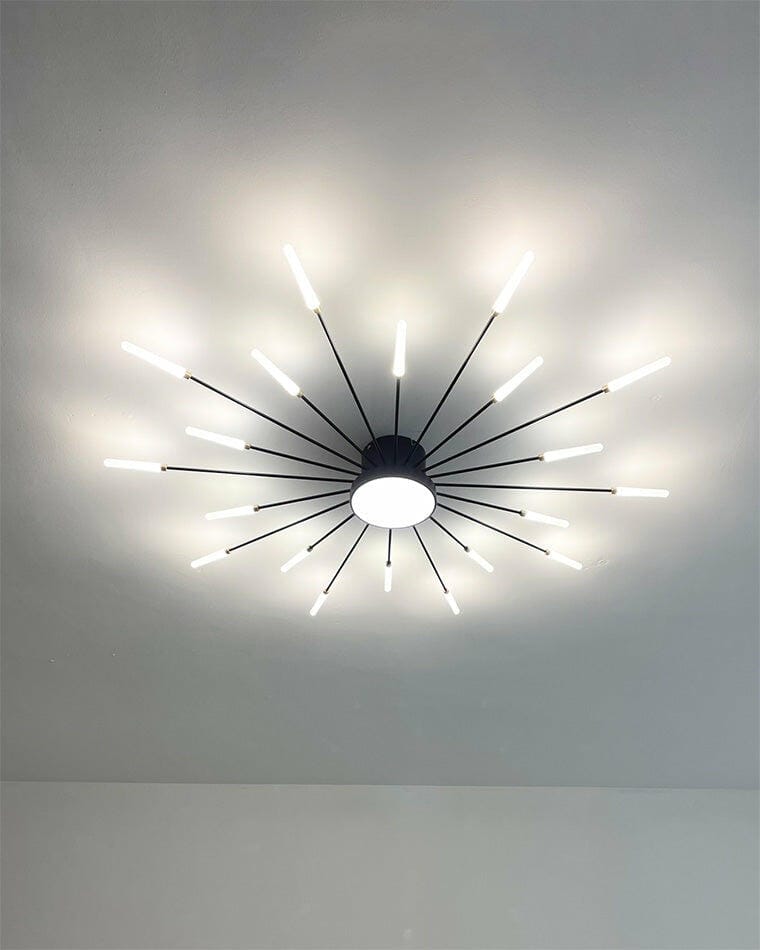 Customer photo review of WOMO Firework Sunburst Flush Mount Ceiling Light-WM1001