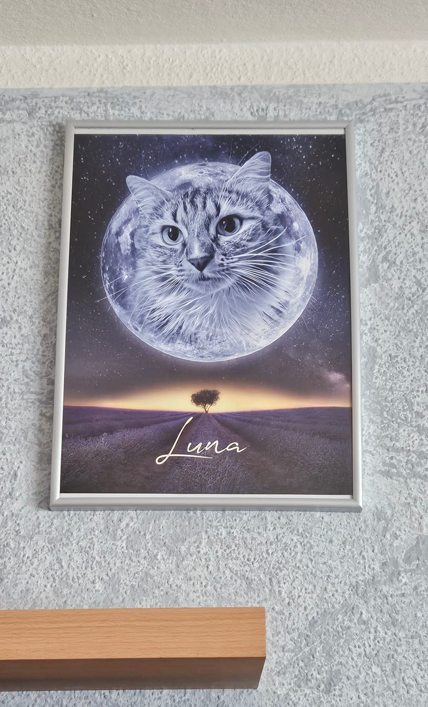 Customer photo review of Personalisiertes Portrait - Mond Stil