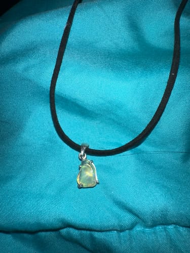 Customer photo review of Ethiopian Opal Pendants