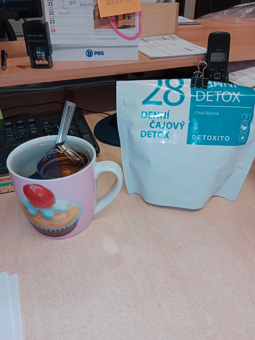 Customer photo review of Ranní Detoxikační čaj (28 denní)