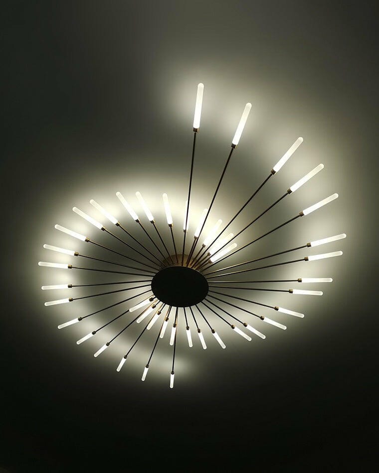 Customer photo review of WOMO Firework Starburst Flush Mount Ceiling Light-WM1000