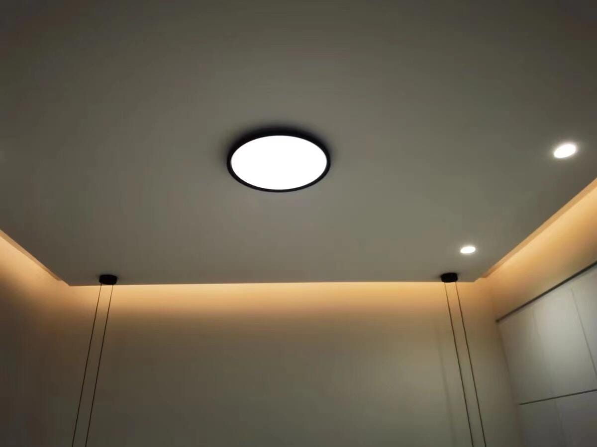 Customer photo review of WOMO Flat Round Flush Mount Ceiling Light-WM1024