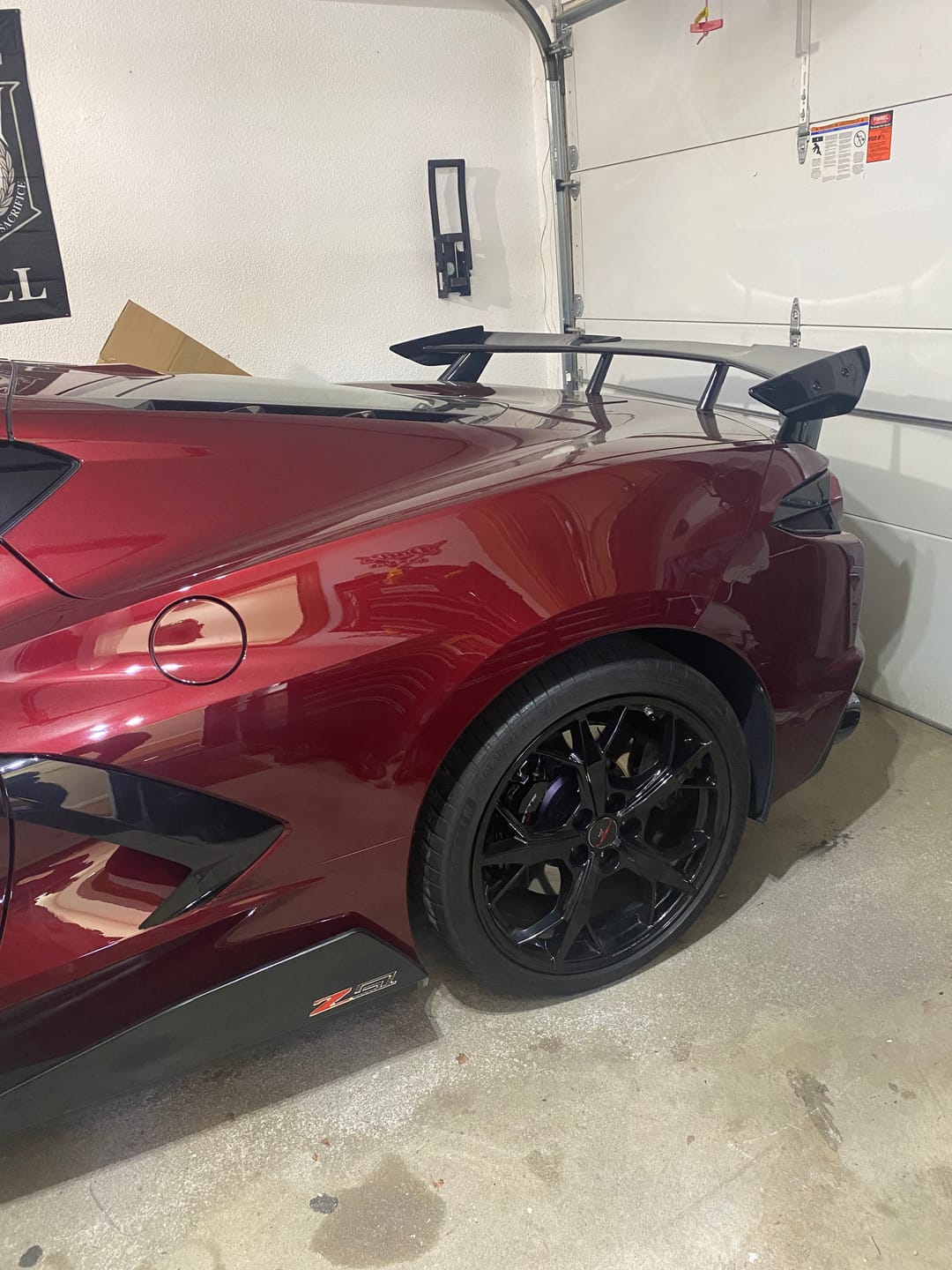 Customer photo review of Chevrolet Corvette C8 Rear Trunk Spoiler High Wing