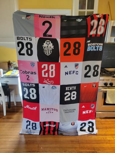 Customer photo review of Classic T-Shirt Blanket