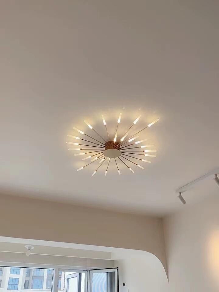 Customer photo review of WOMO Firework Starburst Flush Mount Ceiling Light-WM1000