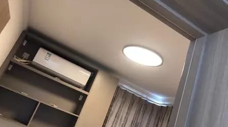 Customer photo review of WOMO Flat Round Flush Mount Ceiling Light-WM1024