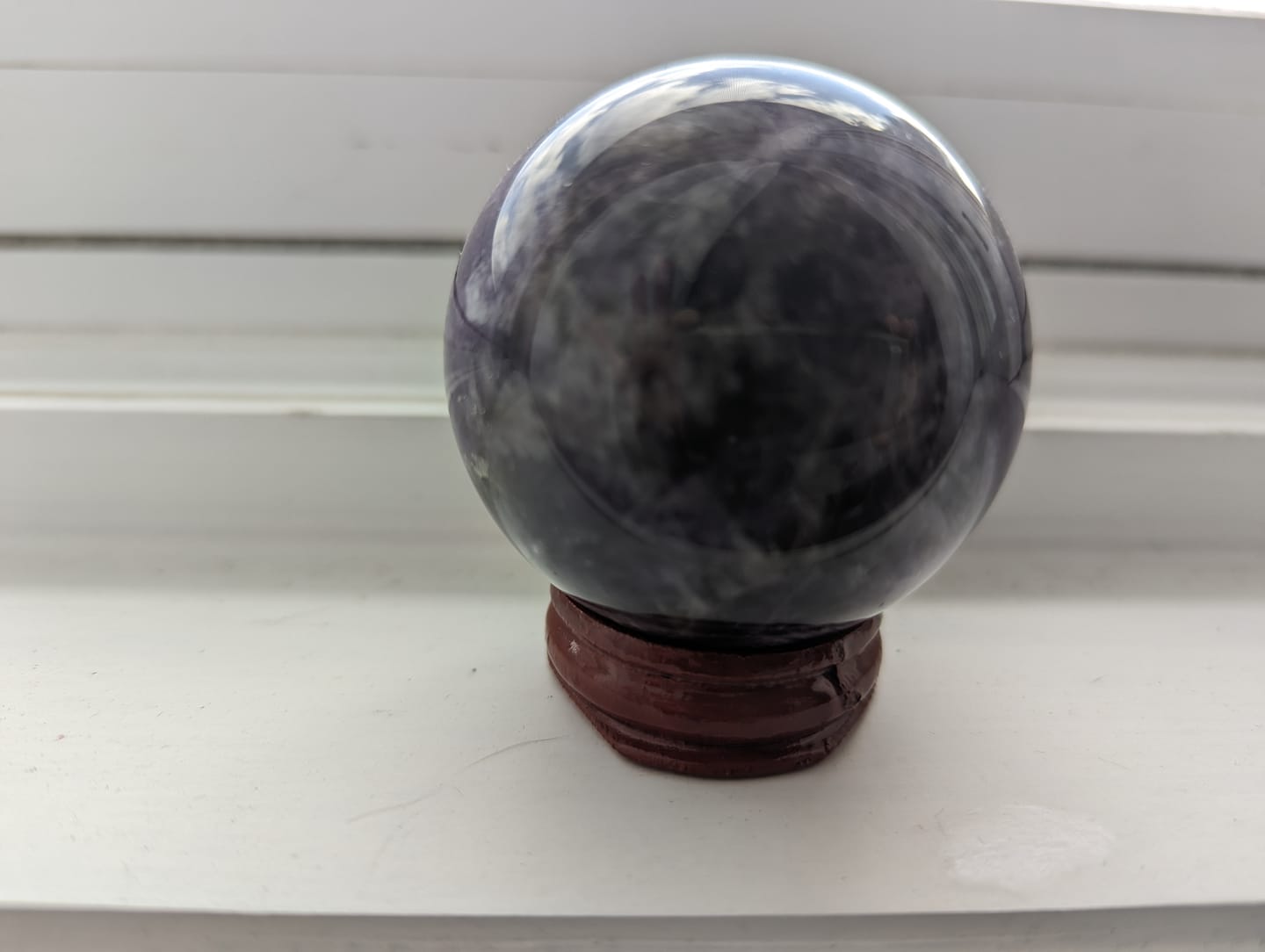 Customer photo review of Amethyst Sphere