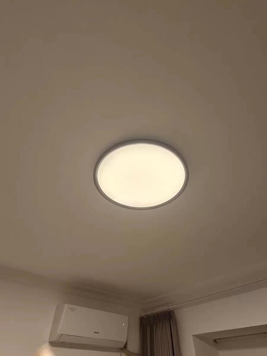 Customer photo review of WOMO Flat Round Flush Mount Ceiling Light-WM1024