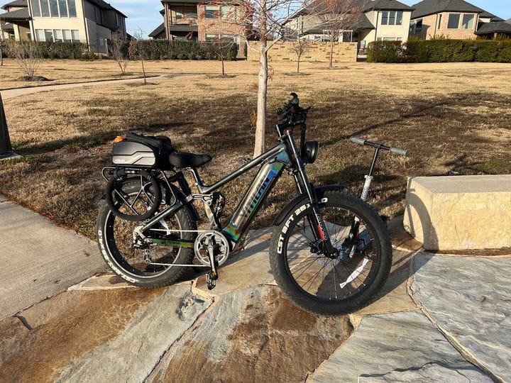 Customer photo review of T7 Full Suspension Mountain E-bike