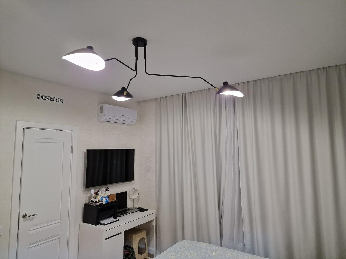 Customer photo review of WOMO Arms Semi-Flush Mount Light-WM2057