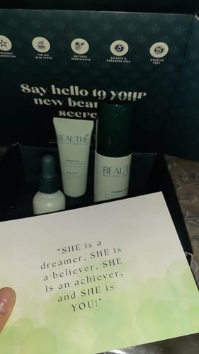 Customer photo review of Gamme Complète : Crème + Gel + Sérum