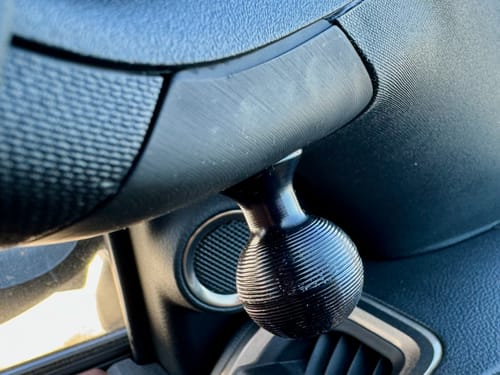 Customer photo review of Dodge RAM Truck Apillar Ball Mount