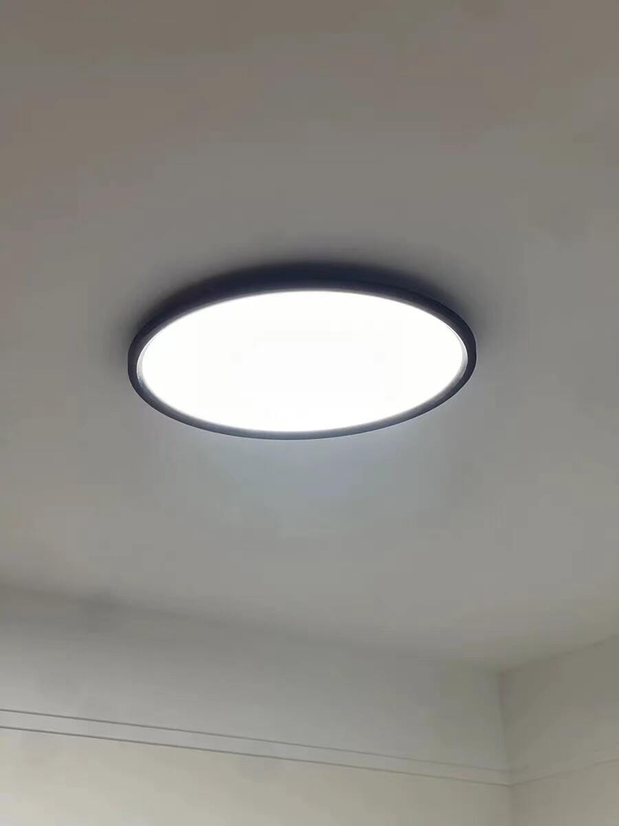 Customer photo review of WOMO Flat Round Flush Mount Ceiling Light-WM1024