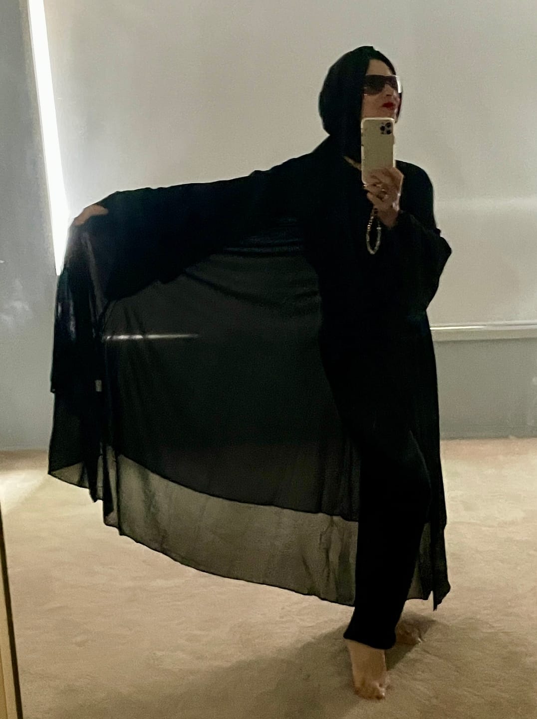 Customer photo review of Aisha Abaya + Hijab - Black
