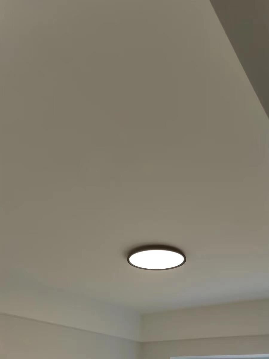 Customer photo review of WOMO Flat Round Flush Mount Ceiling Light-WM1024