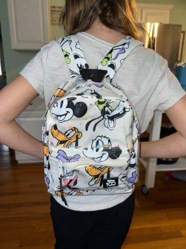 Customer photo review of Waterproof Disney Sketch Print Backpack