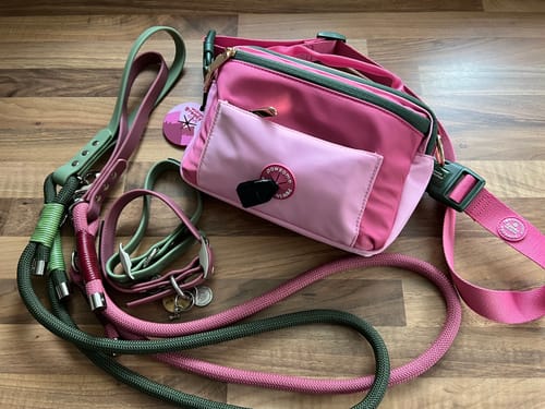 Customer photo review of All In One Bumbag - Pink/Green