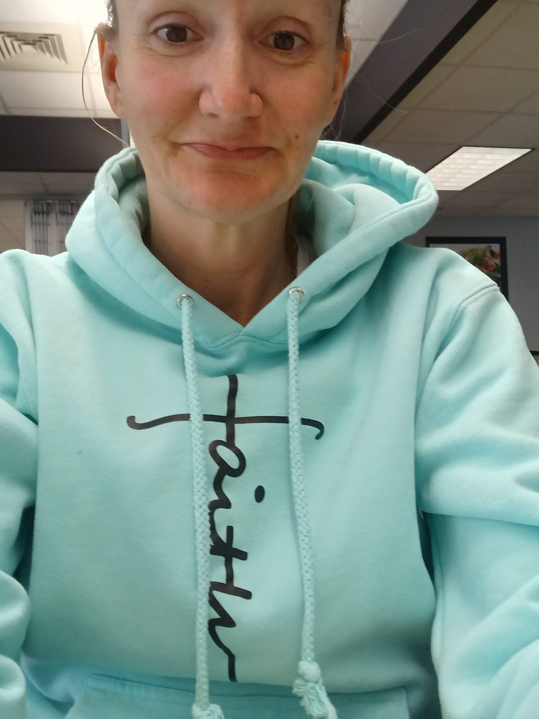 Customer photo review of Faith Cross Hoodie