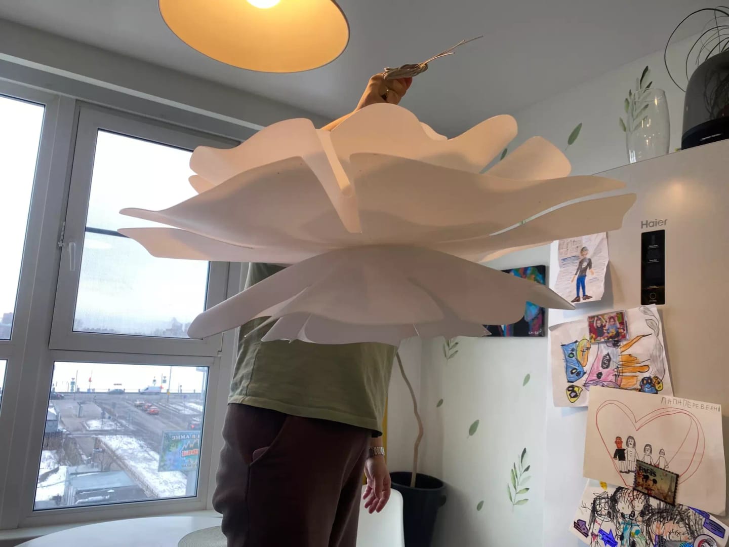 Customer photo review of WOMO Flower Pendant Light-WM2054