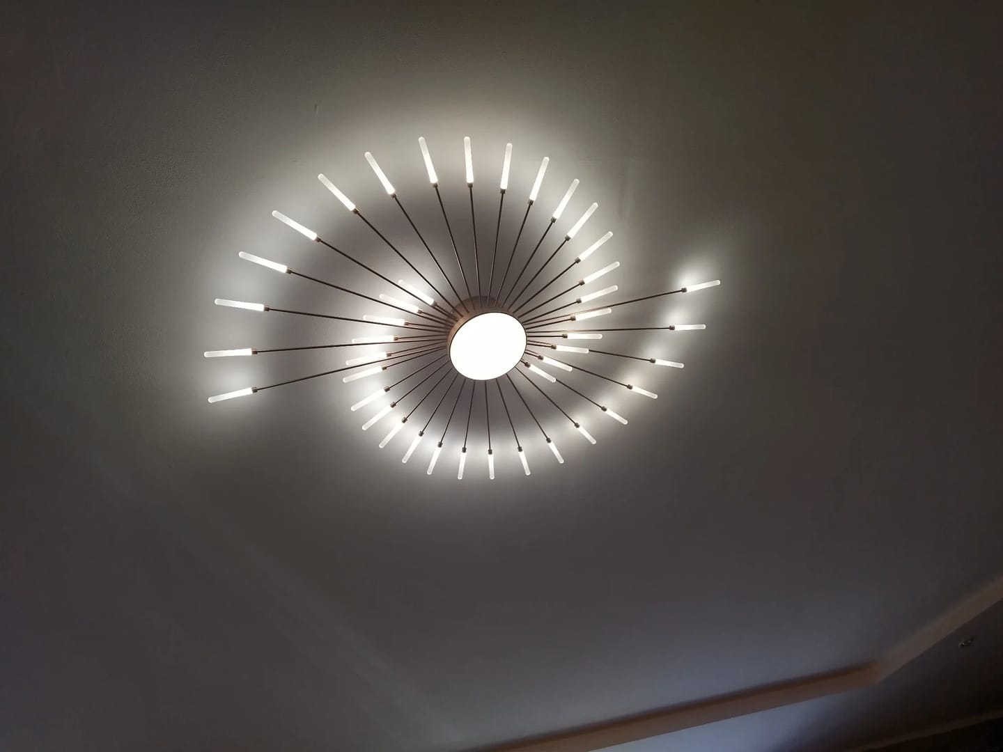 Customer photo review of WOMO Firework Sunburst Flush Mount Ceiling Light-WM1001