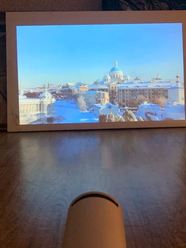 Customer photo review of MovieHub™ Ultra HD Projector + FREE Projector Screen