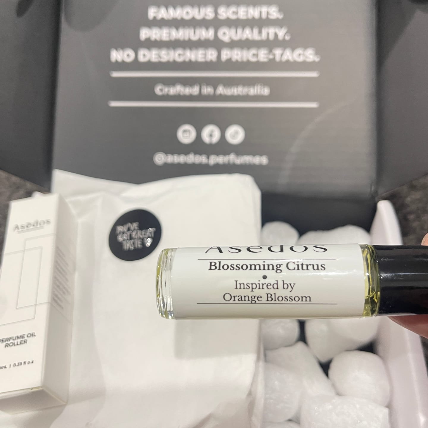 Customer photo review of BLOSSOMING CITRUS PERFUME OIL