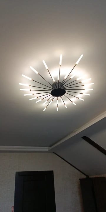 Customer photo review of WOMO Firework Starburst Flush Mount Ceiling Light-WM1000