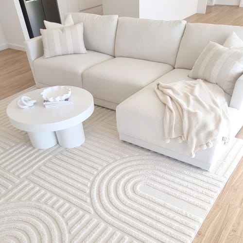 Customer photo review of Marigold Dior White Rug