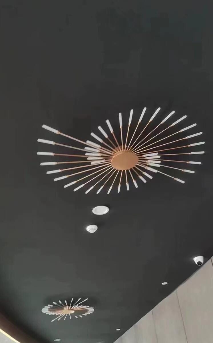 Customer photo review of WOMO Firework Starburst Flush Mount Ceiling Light-WM1000