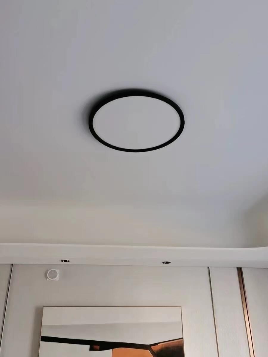 Customer photo review of WOMO Flat Round Flush Mount Ceiling Light-WM1024