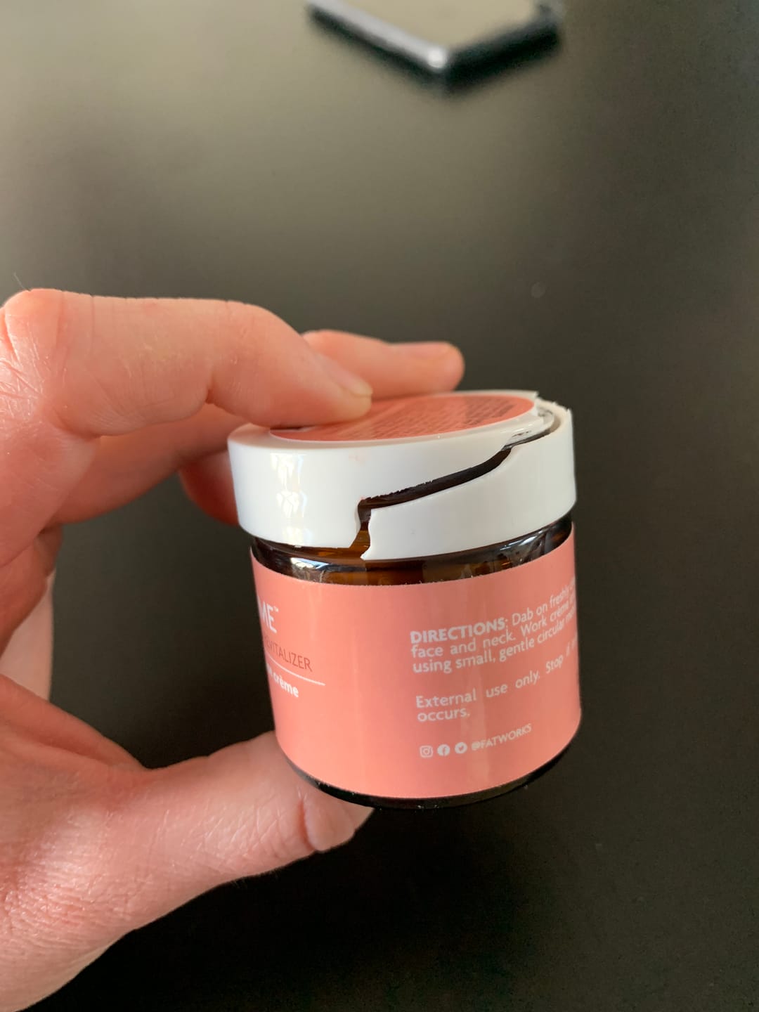 Customer photo review of Face Time-Tallow Based Face Crème