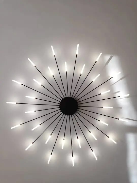 Customer photo review of WOMO Firework Starburst Flush Mount Ceiling Light-WM1000